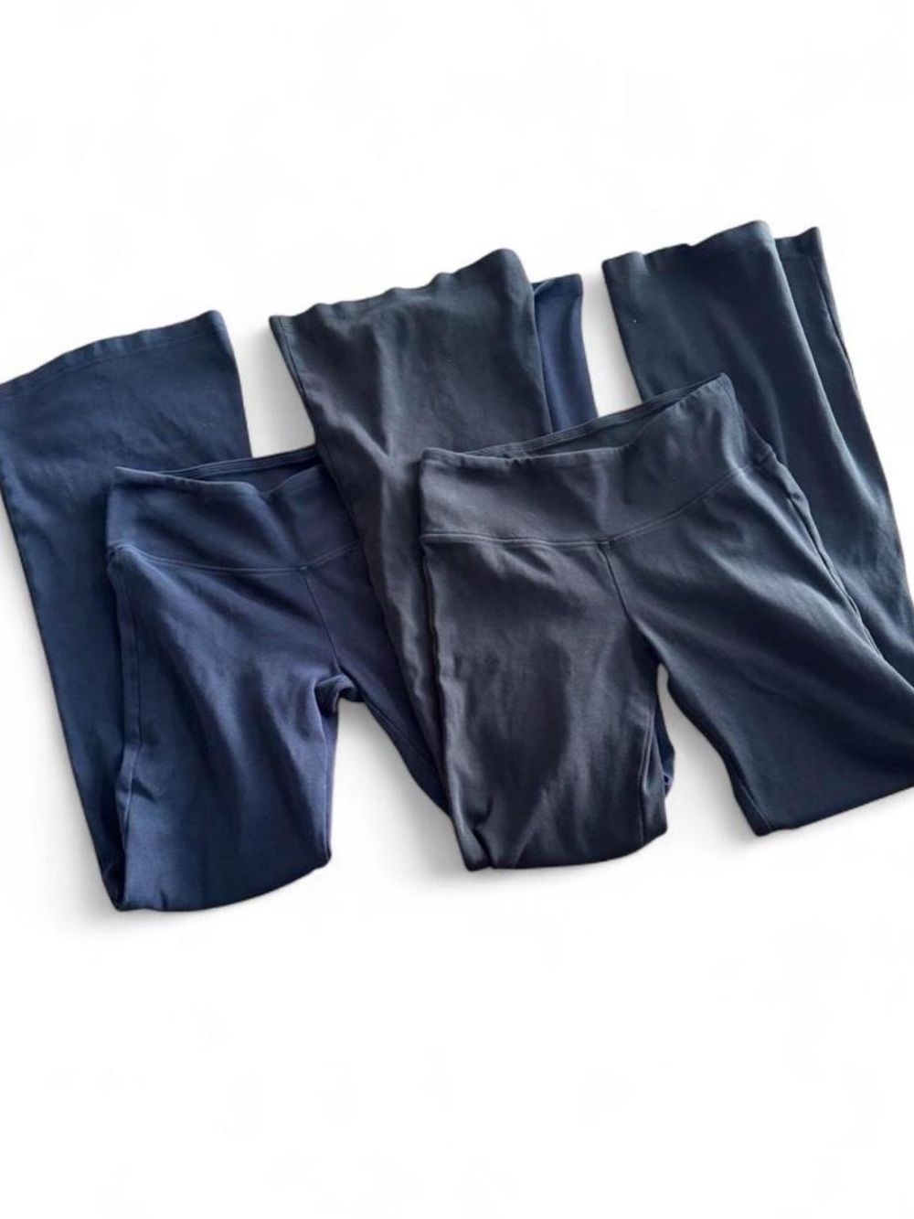 Bershka Navy and Black Flare Pants Bundle